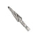 Bordo 4-12 x 1mm Spiral Flute Hex Shank M2-HSS Step Drill