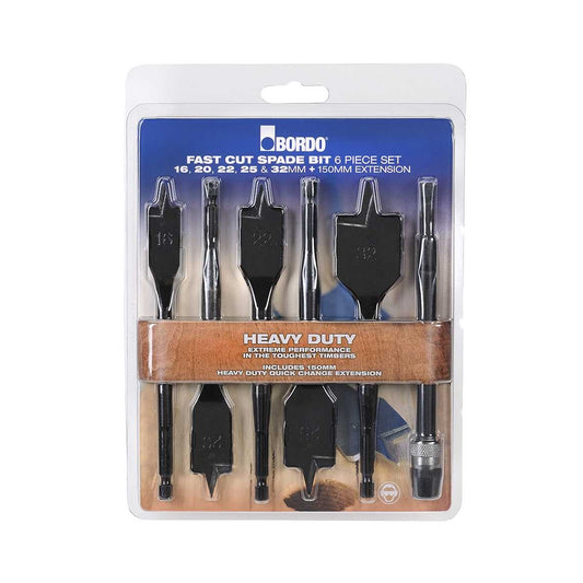 Bordo 16-32mm 6Pce Spade Bit Set