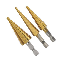 Dymaxion HSS TiN Coated 3 Piece Step Drill Set